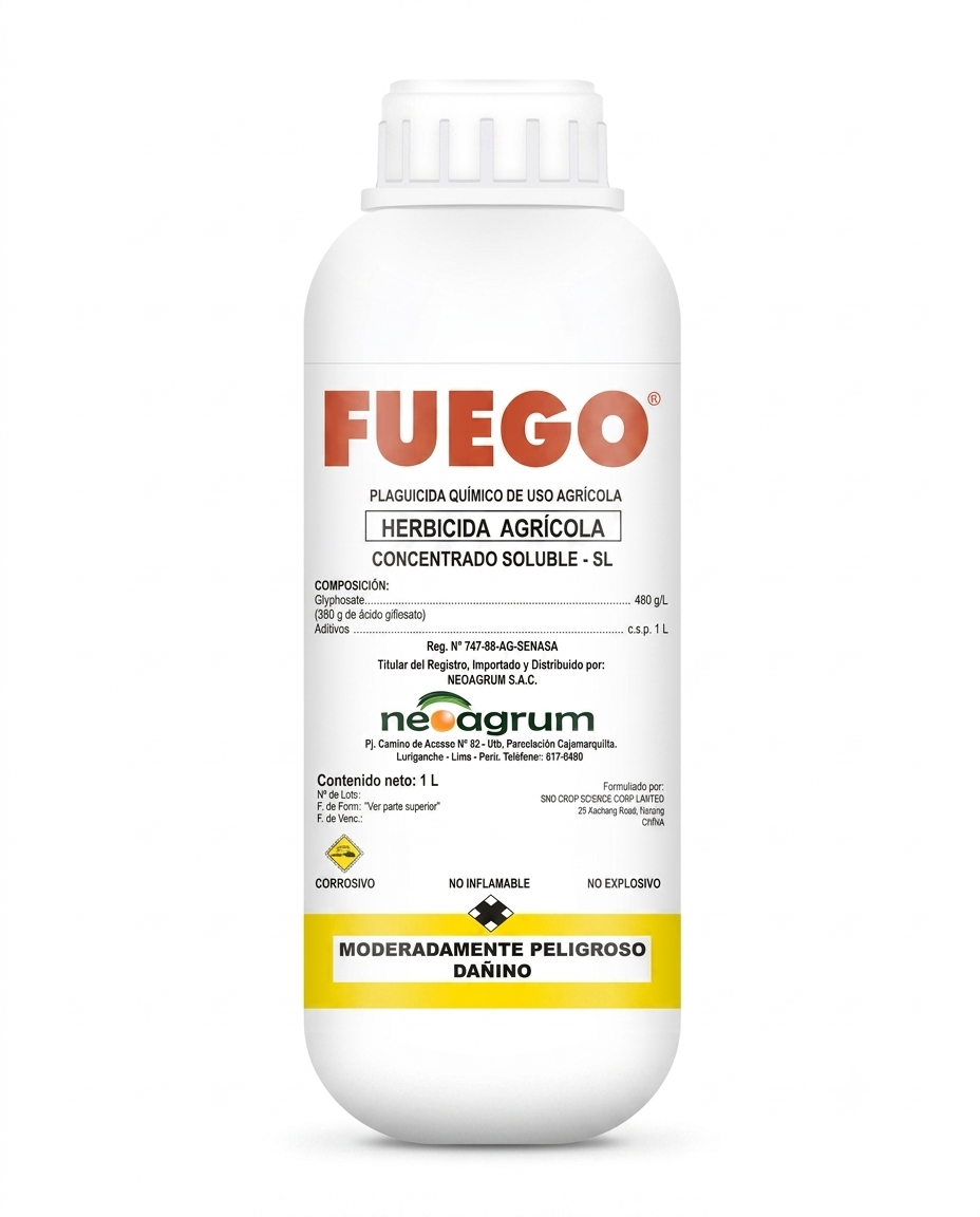 Fuego x Lt, Glifosato, Herbicida