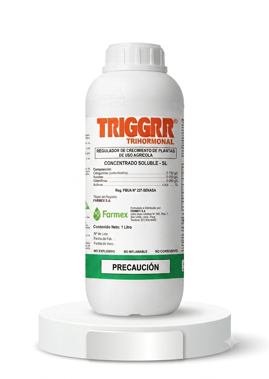 TRIGGRR TRIHORMONAL x 1LT (Citoquininas + Auxinas + Giberelinas)